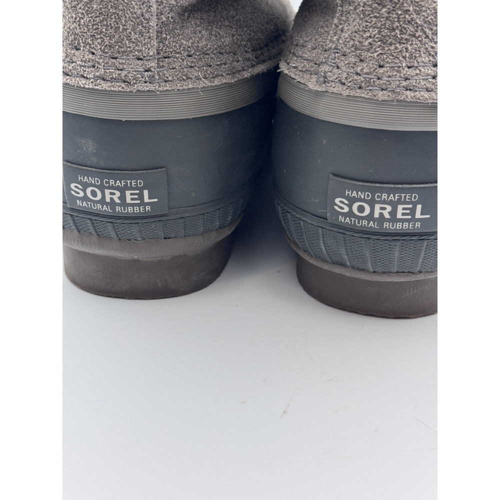 Sorel Cheyanne II Waterproof Duck Boots Men's Size 13 Taupe Brown Suede Rubber - Picture 14 of 16